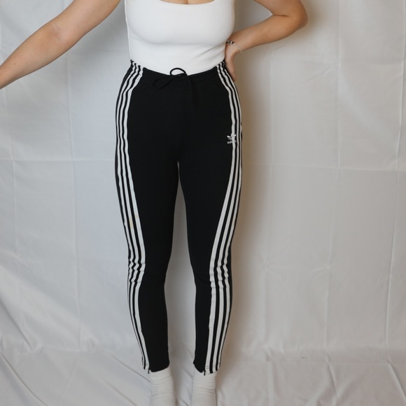 Adidas UO exclusive black 3 stripe track pants - Picture 5 of 5